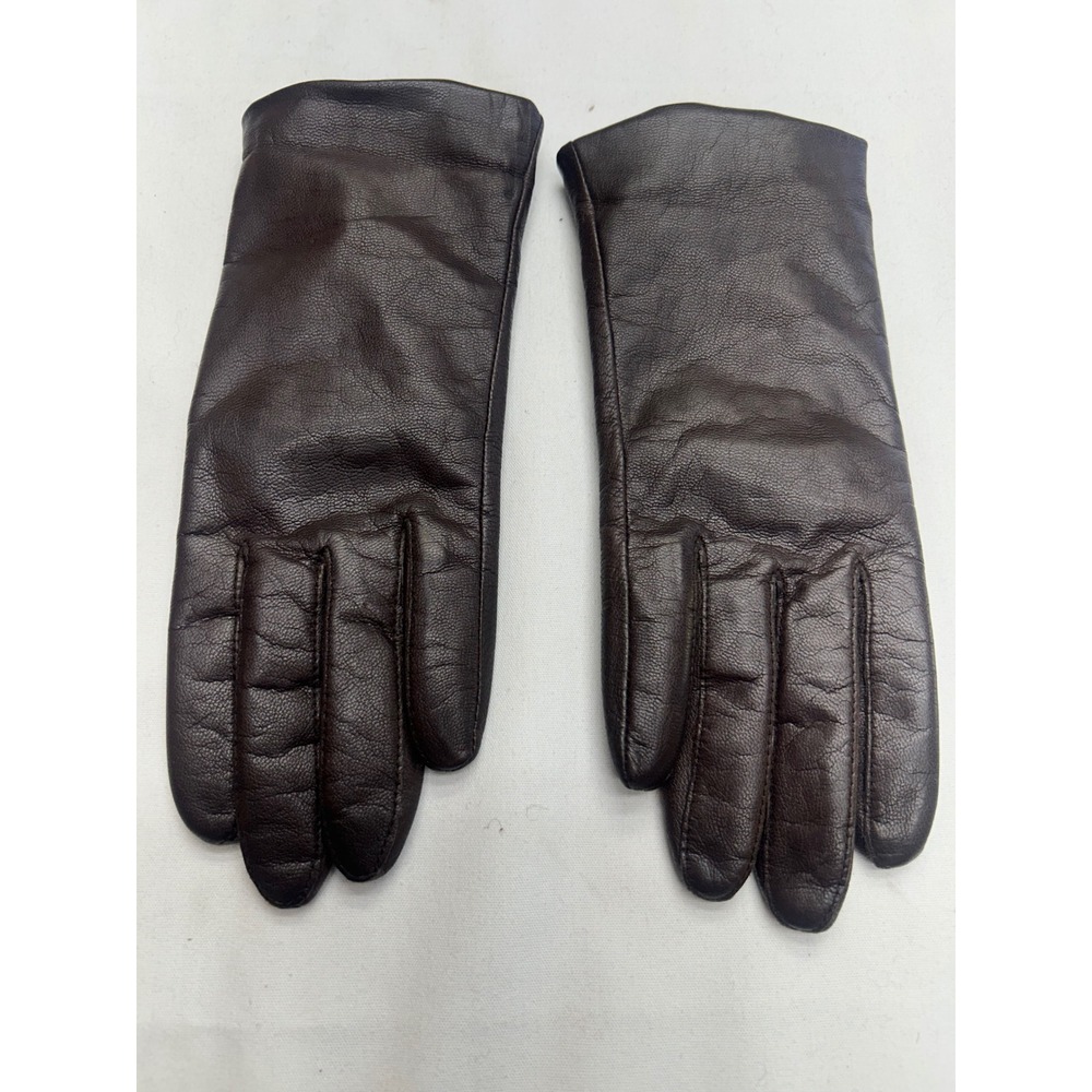 Leather Gloves Women Medium Brown Thinsulate Insulated Classic